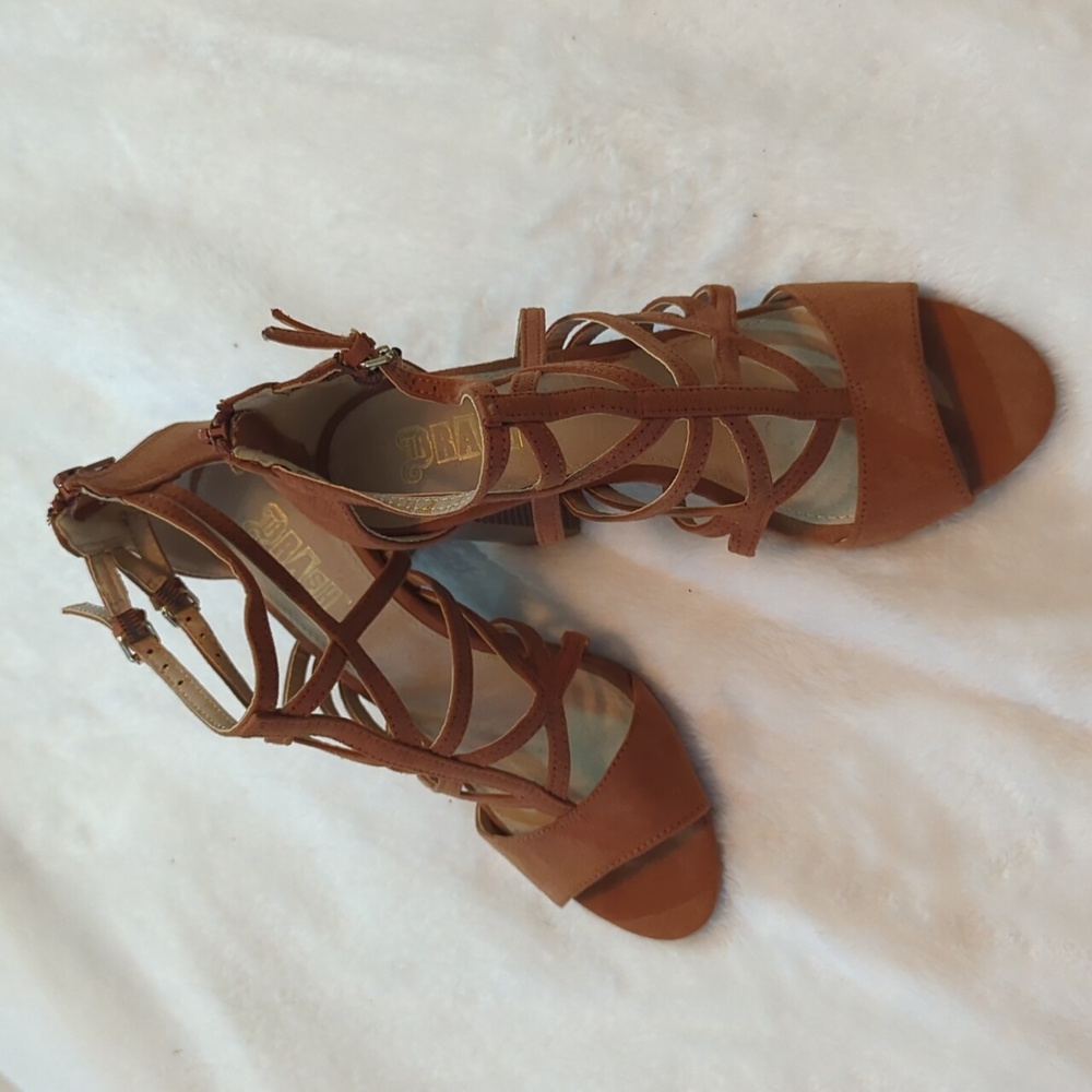 Strappy Block Heels